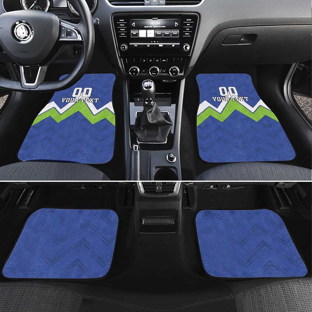 Custom Slovenia Football Car Mats Lipizzaner Horse Sport Style - Wonder Print Shop