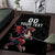 Custom Wales Rugby Area Rug Welsh Dragon Mascot Black Version