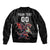 Custom Wales Rugby Bomber Jacket Welsh Dragon Mascot Black Version