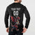 Custom Wales Rugby Button Sweatshirt Welsh Dragon Mascot Black Version