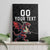 Custom Wales Rugby Canvas Wall Art Welsh Dragon Mascot Black Version