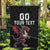 Custom Wales Rugby Garden Flag Welsh Dragon Mascot Black Version - Wonder Print Shop