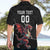 Custom Wales Rugby Hawaiian Shirt Welsh Dragon Mascot Black Version - Wonder Print Shop