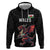 Custom Wales Rugby Hoodie Welsh Dragon Mascot Black Version - Wonder Print Shop