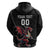 Custom Wales Rugby Hoodie Welsh Dragon Mascot Black Version - Wonder Print Shop