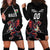 Custom Wales Rugby Hoodie Dress Welsh Dragon Mascot Black Version - Wonder Print Shop