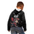 Custom Wales Rugby Kid Hoodie Welsh Dragon Mascot Black Version - Wonder Print Shop