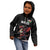 Custom Wales Rugby Kid Hoodie Welsh Dragon Mascot Black Version - Wonder Print Shop