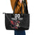 Custom Wales Rugby Leather Tote Bag Welsh Dragon Mascot Black Version