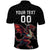 Custom Wales Rugby Polo Shirt Welsh Dragon Mascot Black Version - Wonder Print Shop