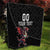 Custom Wales Rugby Quilt Welsh Dragon Mascot Black Version