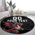 Custom Wales Rugby Round Carpet Welsh Dragon Mascot Black Version - Wonder Print Shop