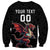 Custom Wales Rugby Sweatshirt Welsh Dragon Mascot Black Version