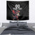 Custom Wales Rugby Tapestry Welsh Dragon Mascot Black Version