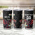 Custom Wales Rugby Tumbler Cup Welsh Dragon Mascot Black Version