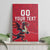 Custom Wales Rugby Canvas Wall Art Welsh Dragon Mascot Red Version