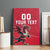 Custom Wales Rugby Canvas Wall Art Welsh Dragon Mascot Red Version