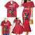 Custom Wales Rugby Family Matching Mermaid Dress and Hawaiian Shirt Welsh Dragon Mascot Red Version - Wonder Print Shop