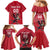 Custom Wales Rugby Family Matching Mermaid Dress and Hawaiian Shirt Welsh Dragon Mascot Red Version - Wonder Print Shop