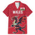 Custom Wales Rugby Family Matching Mermaid Dress and Hawaiian Shirt Welsh Dragon Mascot Red Version - Wonder Print Shop