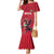 Custom Wales Rugby Family Matching Mermaid Dress and Hawaiian Shirt Welsh Dragon Mascot Red Version - Wonder Print Shop