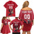 Custom Wales Rugby Family Matching Off Shoulder Short Dress and Hawaiian Shirt Welsh Dragon Mascot Red Version - Wonder Print Shop