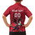 Custom Wales Rugby Family Matching Puletasi and Hawaiian Shirt Welsh Dragon Mascot Red Version