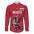 Custom Wales Rugby Family Matching Puletasi and Hawaiian Shirt Welsh Dragon Mascot Red Version