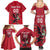 Custom Wales Rugby Family Matching Summer Maxi Dress and Hawaiian Shirt Welsh Dragon Mascot Red Version - Wonder Print Shop