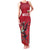 Custom Wales Rugby Family Matching Tank Maxi Dress and Hawaiian Shirt Welsh Dragon Mascot Red Version - Wonder Print Shop