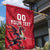 Custom Wales Rugby Garden Flag Welsh Dragon Mascot Red Version - Wonder Print Shop