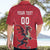 Custom Wales Rugby Hawaiian Shirt Welsh Dragon Mascot Red Version - Wonder Print Shop