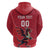 Custom Wales Rugby Hoodie Welsh Dragon Mascot Red Version - Wonder Print Shop