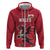 Custom Wales Rugby Hoodie Welsh Dragon Mascot Red Version - Wonder Print Shop