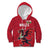 Custom Wales Rugby Kid Hoodie Welsh Dragon Mascot Red Version - Wonder Print Shop