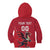 Custom Wales Rugby Kid Hoodie Welsh Dragon Mascot Red Version - Wonder Print Shop