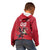 Custom Wales Rugby Kid Hoodie Welsh Dragon Mascot Red Version - Wonder Print Shop