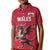 Custom Wales Rugby Kid Polo Shirt Welsh Dragon Mascot Red Version - Wonder Print Shop