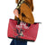 Custom Wales Rugby Leather Tote Bag Welsh Dragon Mascot Red Version