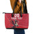 Custom Wales Rugby Leather Tote Bag Welsh Dragon Mascot Red Version