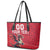 Custom Wales Rugby Leather Tote Bag Welsh Dragon Mascot Red Version