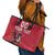 Custom Wales Rugby Leather Tote Bag Welsh Dragon Mascot Red Version