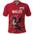 Custom Wales Rugby Polo Shirt Welsh Dragon Mascot Red Version - Wonder Print Shop