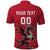 Custom Wales Rugby Polo Shirt Welsh Dragon Mascot Red Version - Wonder Print Shop