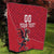 Custom Wales Rugby Quilt Welsh Dragon Mascot Red Version