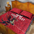 Custom Wales Rugby Quilt Bed Set Welsh Dragon Mascot Red Version - Wonder Print Shop