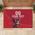 Custom Wales Rugby Rubber Doormat Welsh Dragon Mascot Red Version