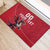 Custom Wales Rugby Rubber Doormat Welsh Dragon Mascot Red Version