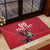 Custom Wales Rugby Rubber Doormat Welsh Dragon Mascot Red Version