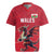 Custom Wales Rugby Rugby Jersey Welsh Dragon Mascot Red Version